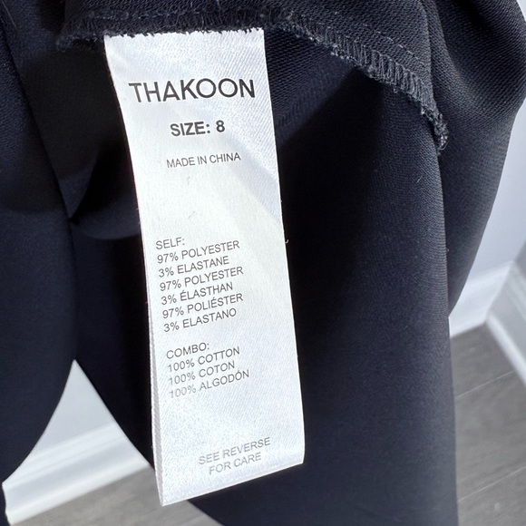 THAKOON A-Line Slip Dress in Moonlight Navy Blue Size 8 V-Neck Midi Minimalist - Picture 13 of 16